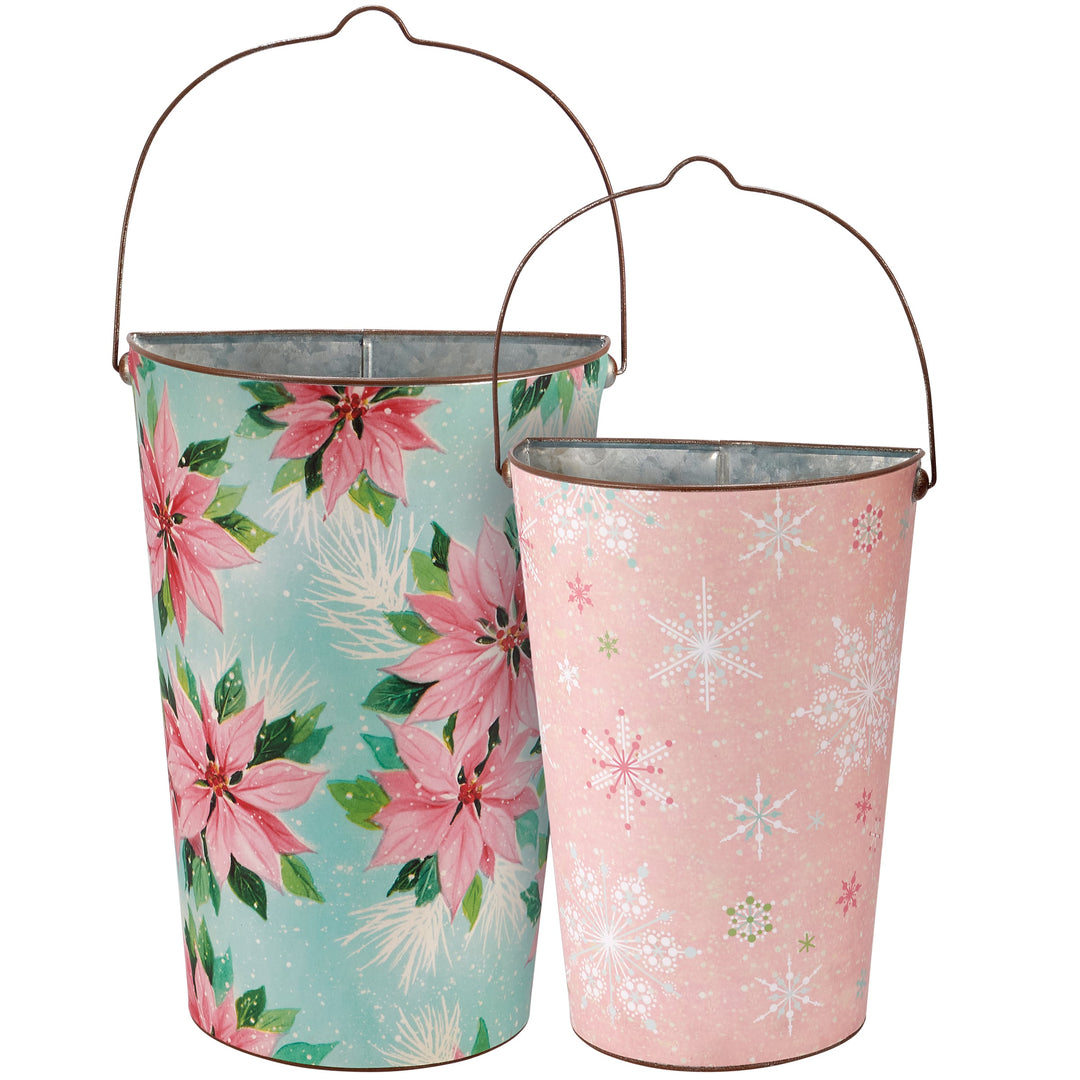 Pastel Christmas Wall Bucket