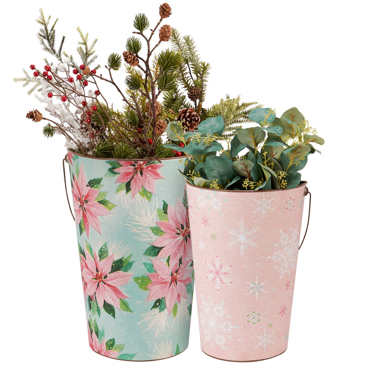 Pastel Christmas Wall Bucket