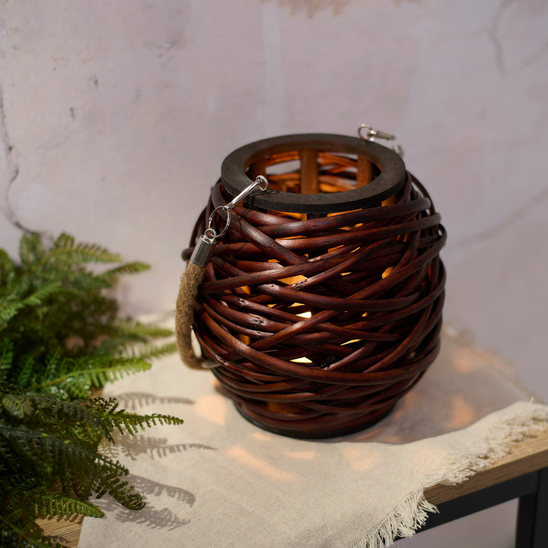 Lantern Dark Wicker