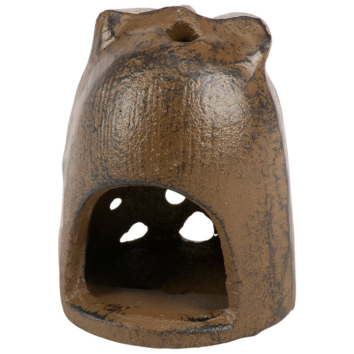 Rustic Owl Metal Tea Light Holder
