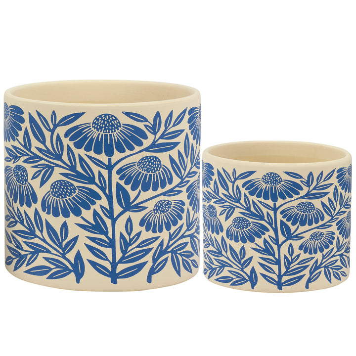 Blue Folk Planter