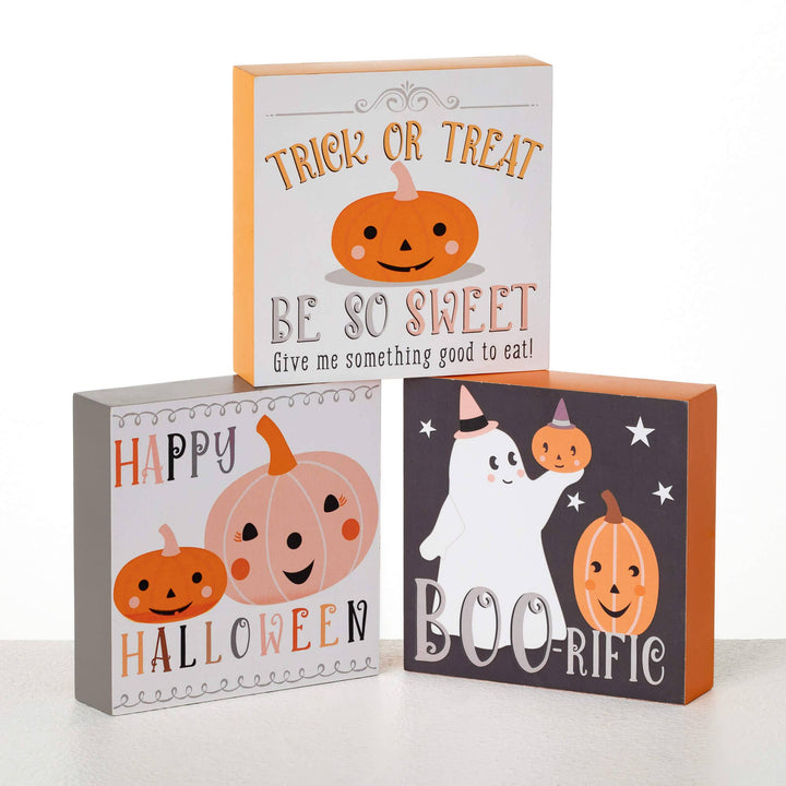 Halloween Mini Block Sign