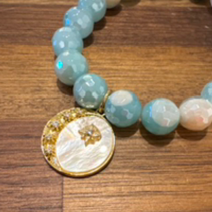Mother of Pearl Moon & Star