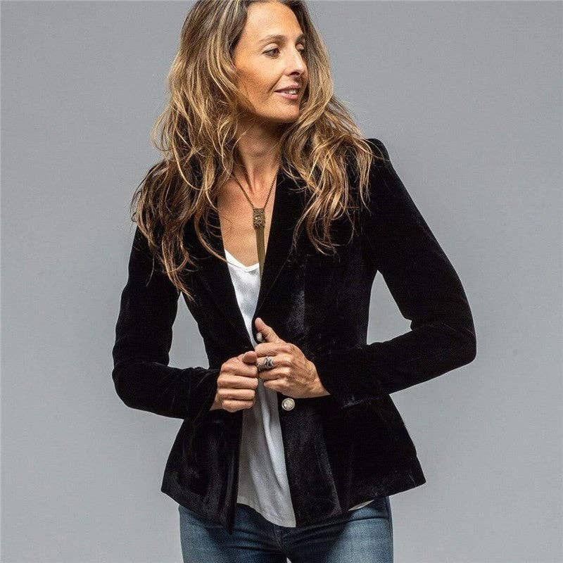Black Velvet Blazer