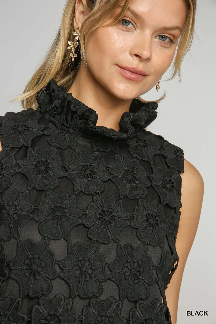 Floral Lace Sleeveless Top