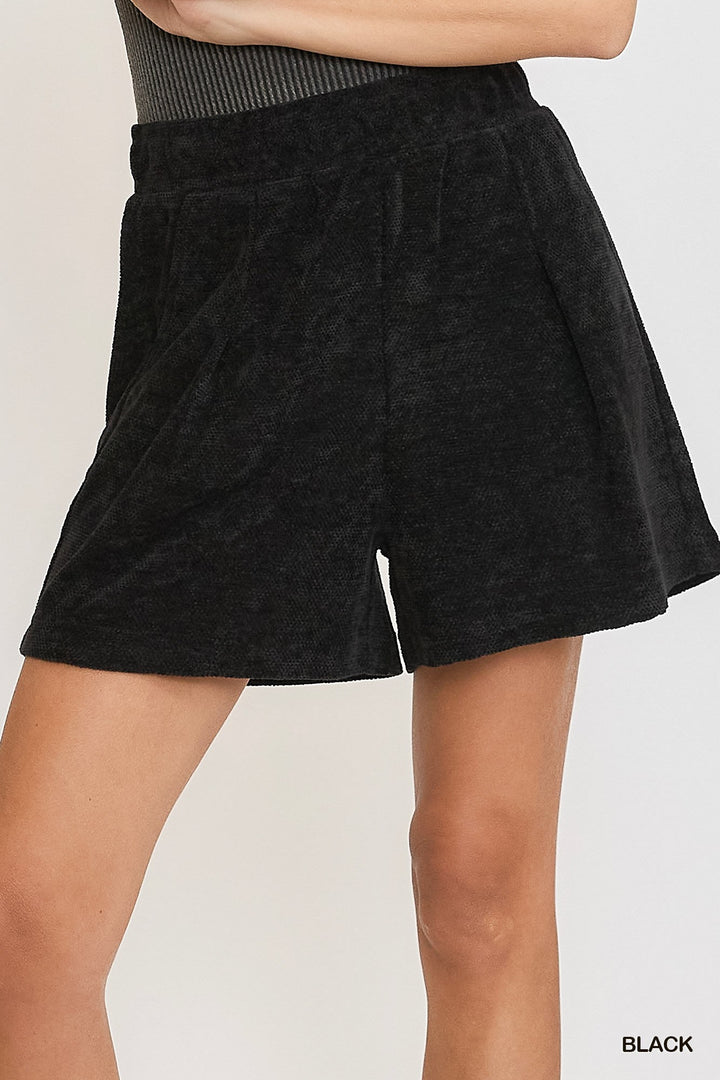 Textured Knit Shorts