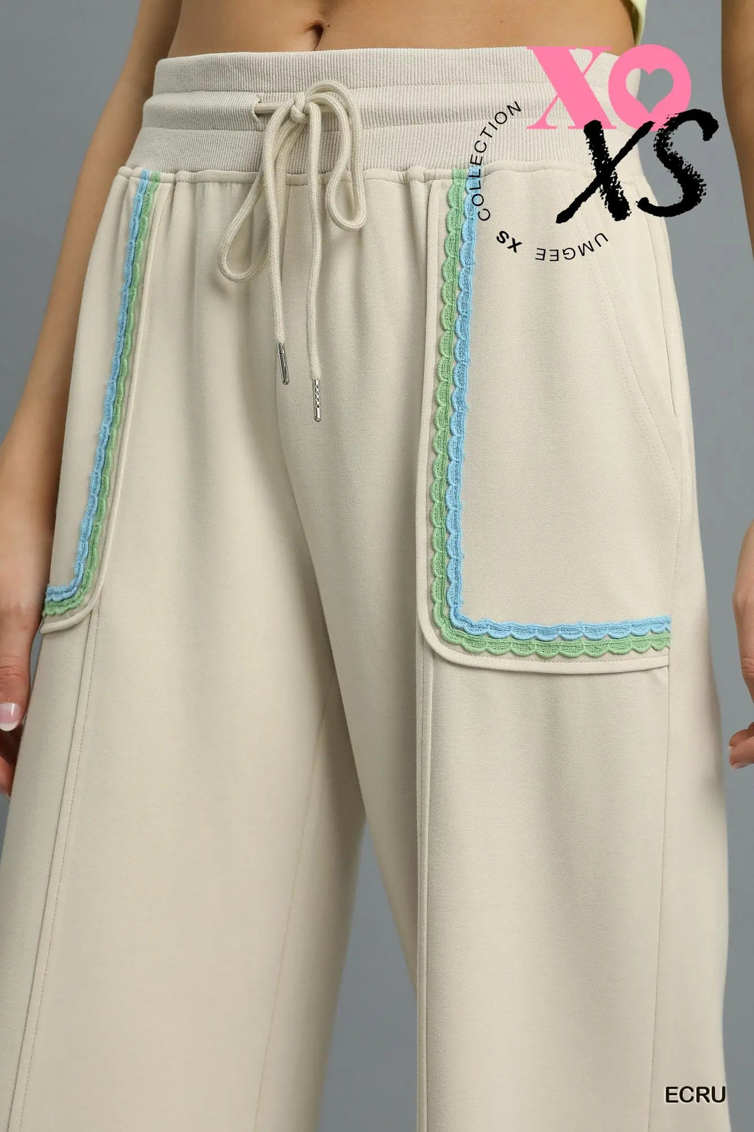 Beige Wide Lounge Pants