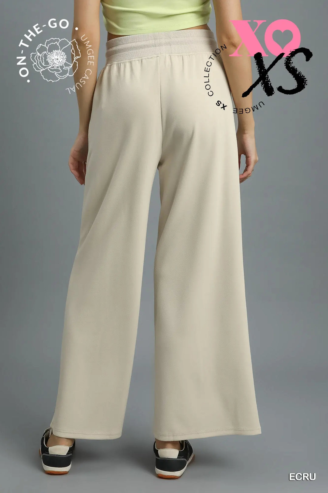 Beige Wide Lounge Pants