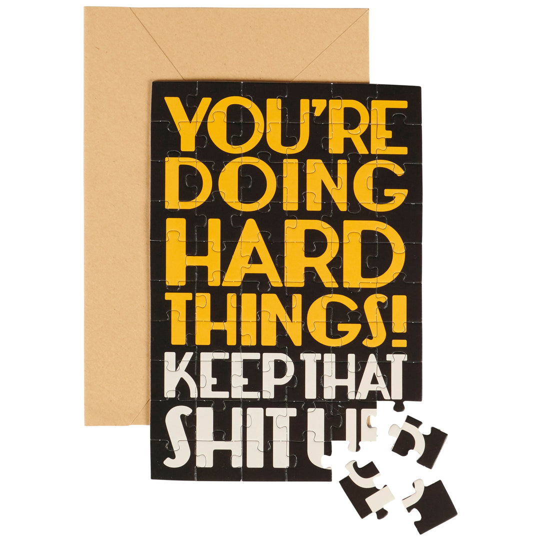 Doing Things Puzzle Card