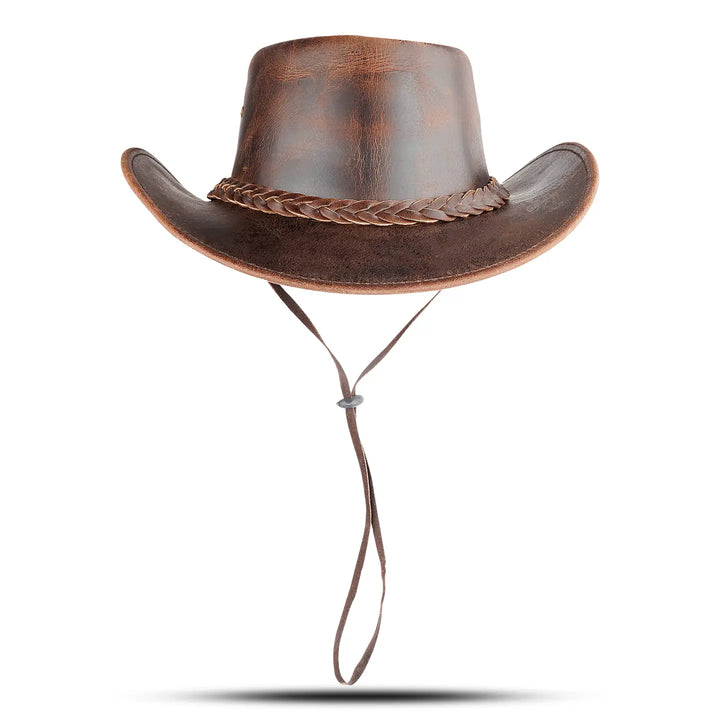 Brown Cowboy Hat Braided Band