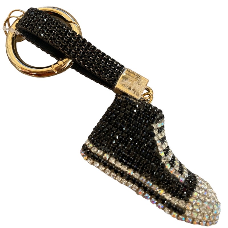 Sneaker rhinestone keychain