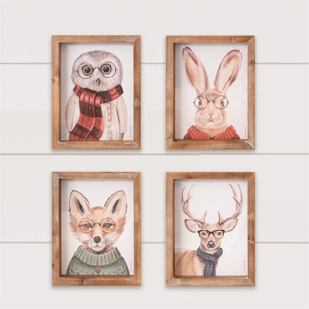 Cozy Critters Print Framed