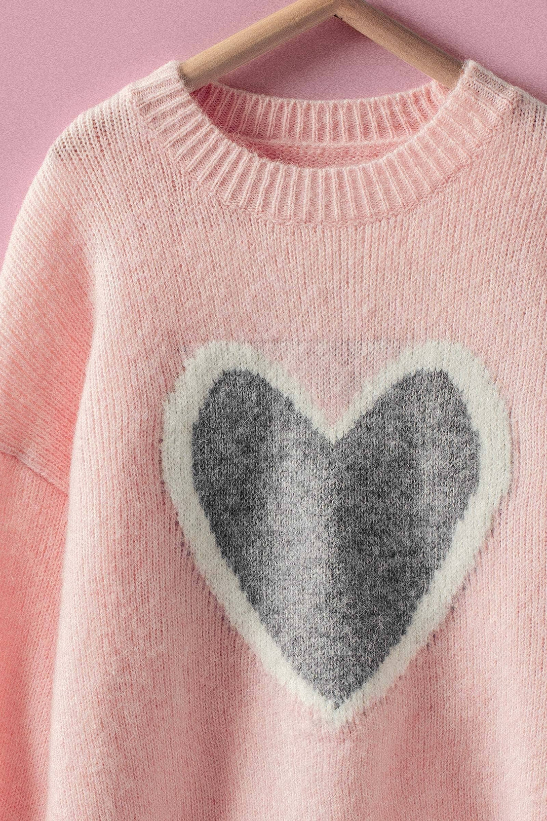 Plush Heart Sweater