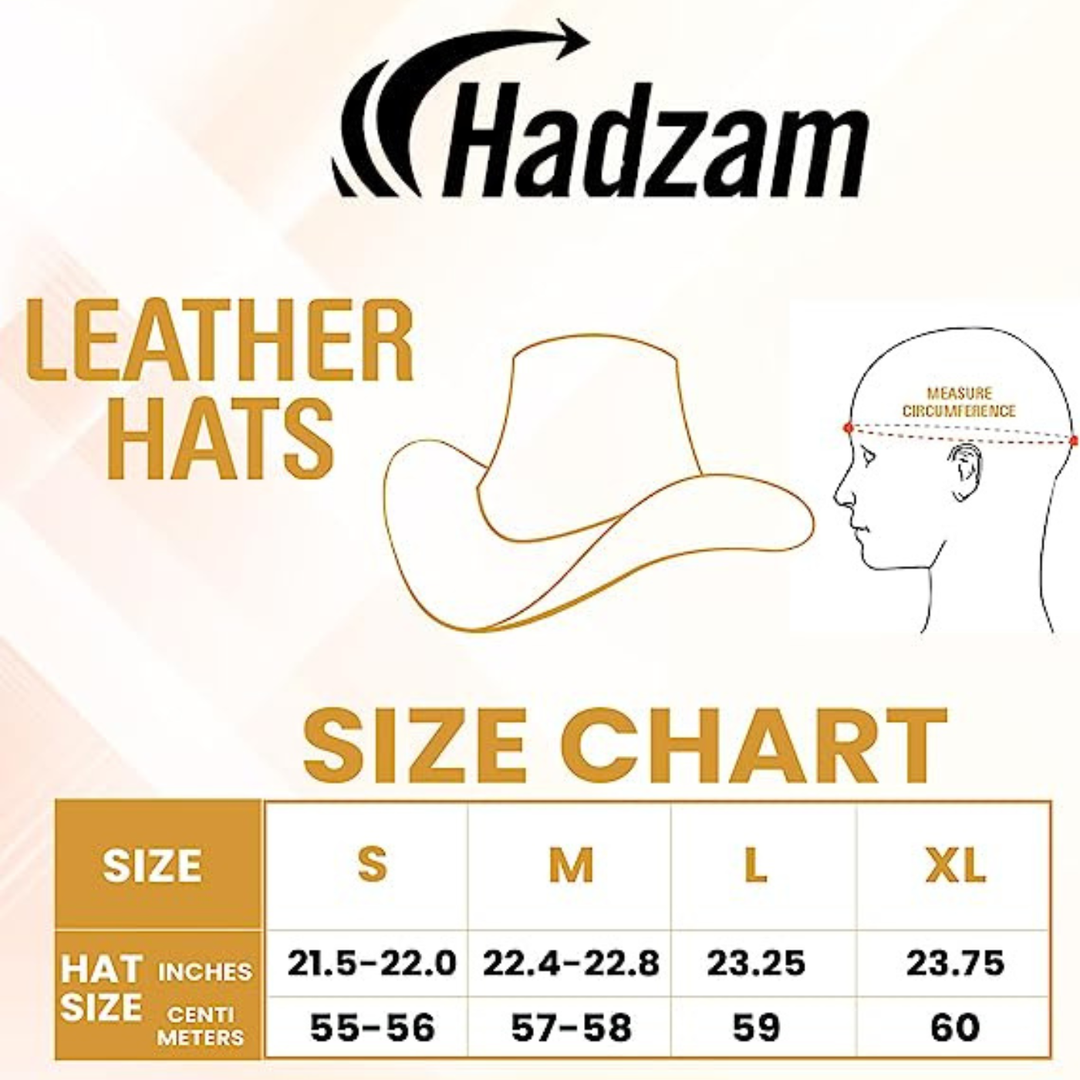 Medium Brown Shapeable Western Brown Leather Outback Cowboy Hat