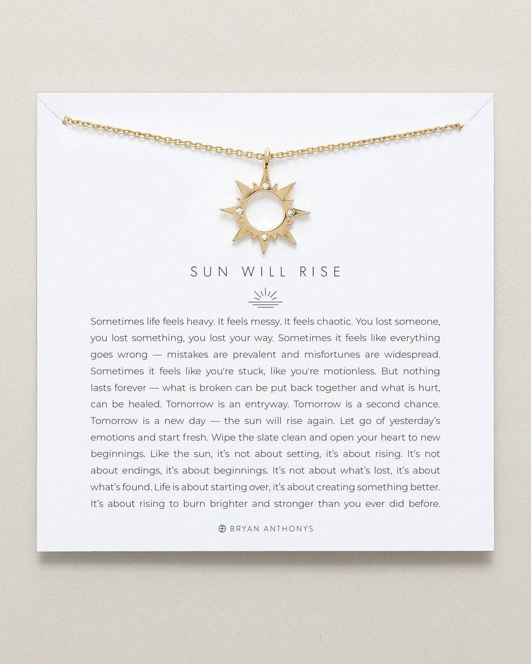 Sun Will Rise Necklace