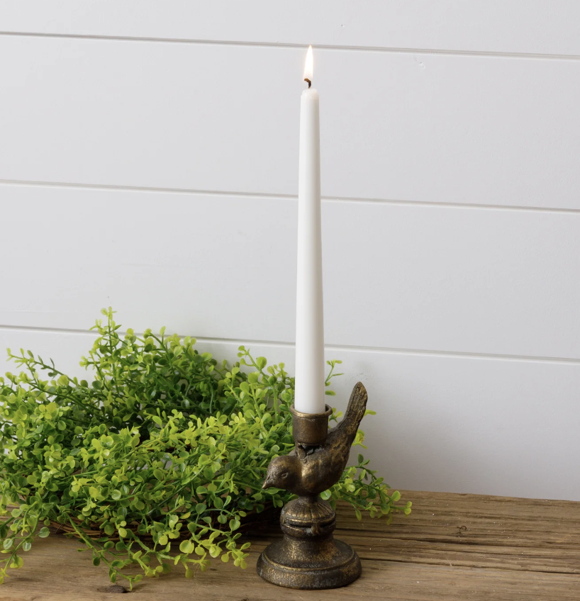 Brass bird taper holder