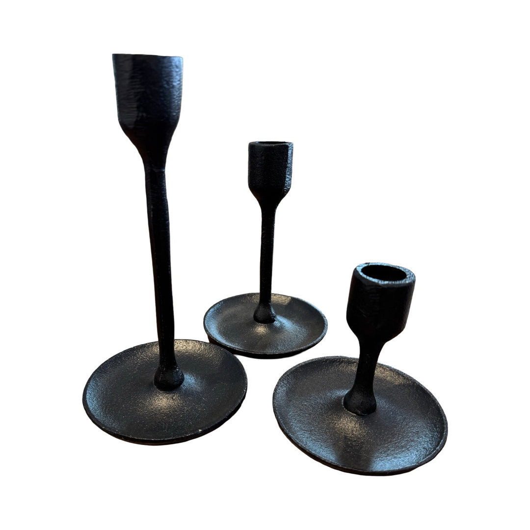 Candle Holder Black Cast Iron