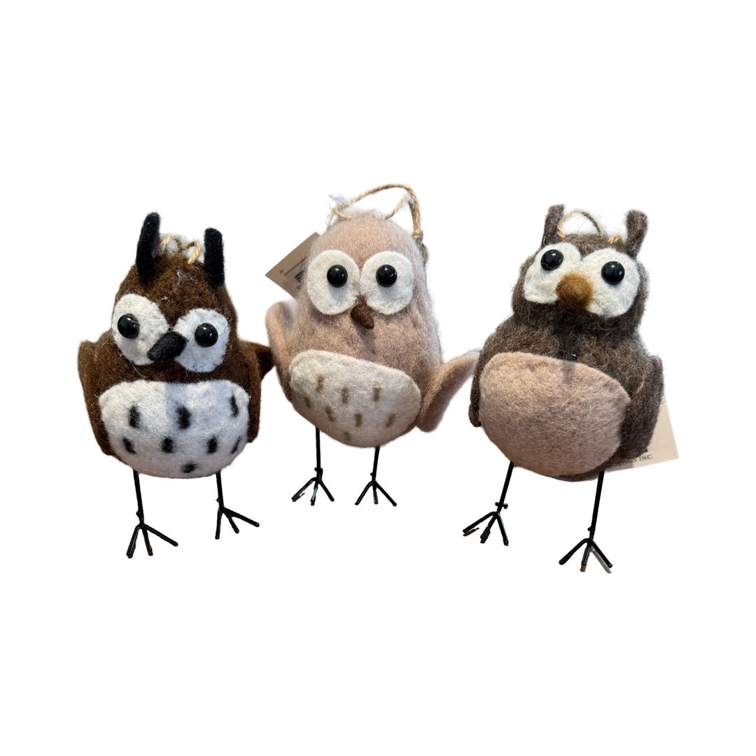 Felted Wool Owl