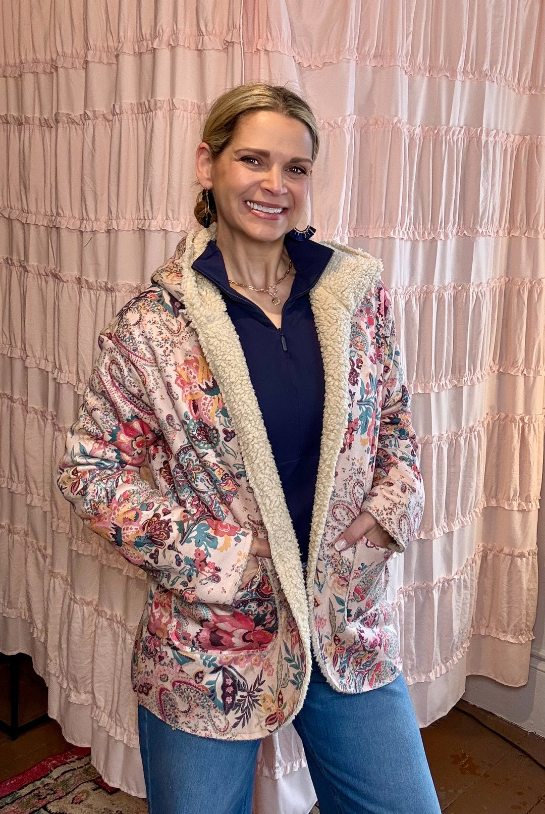 Paisley Sherpa jacket