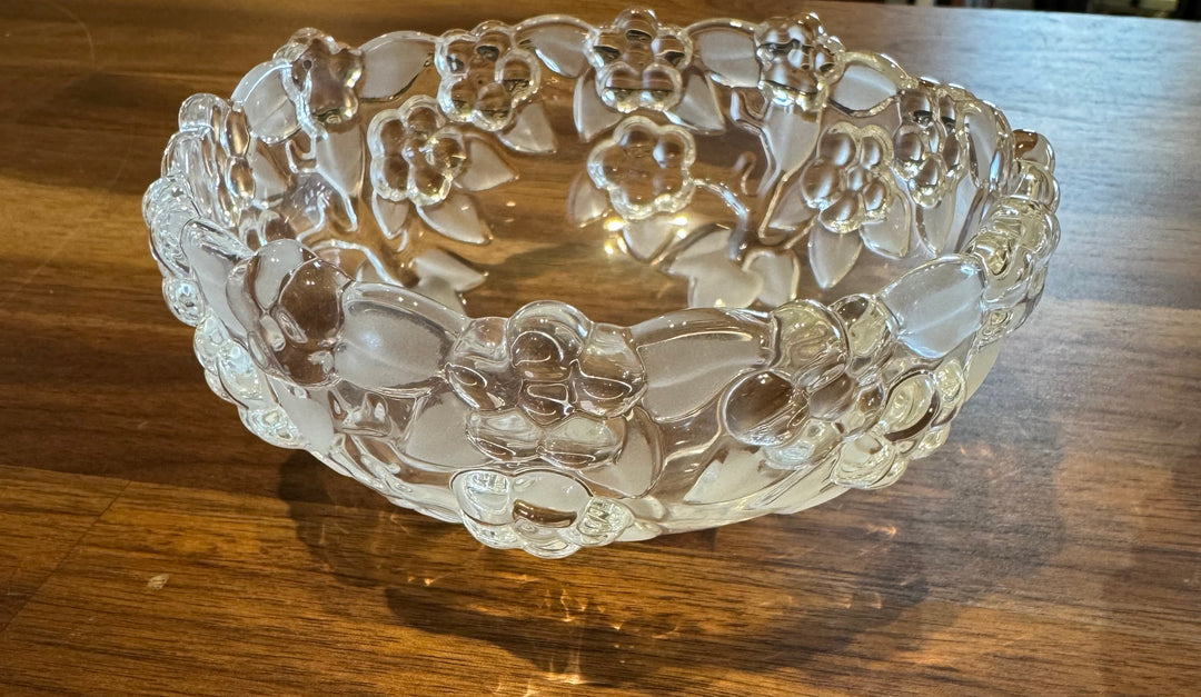 Small Glass Floral Bowls (4)