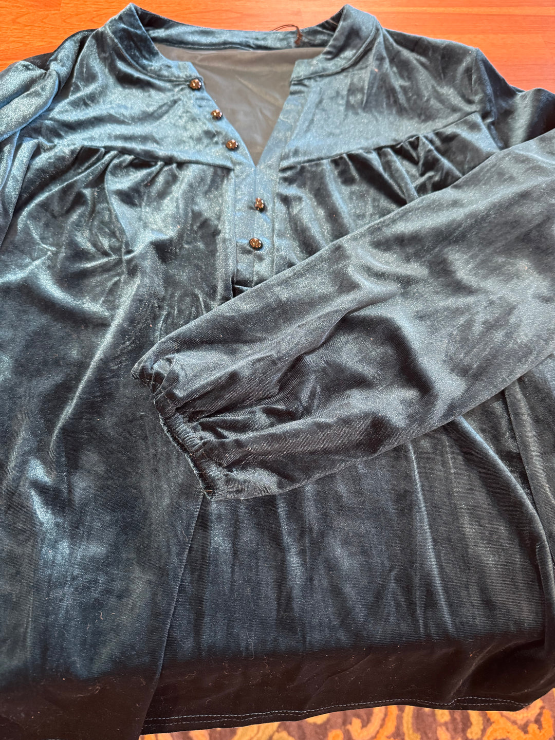 Blue Velvet Lantern Top
