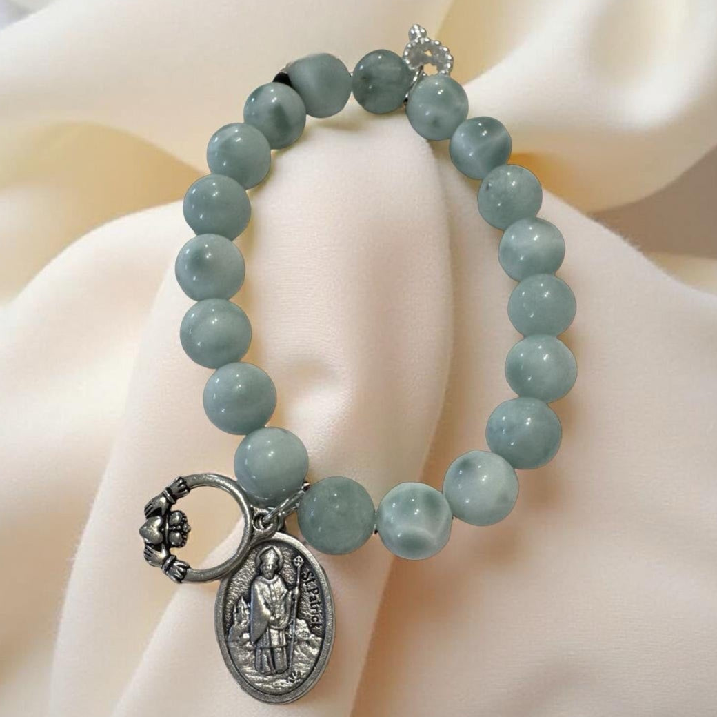 St Pat & Claddagh bracelet