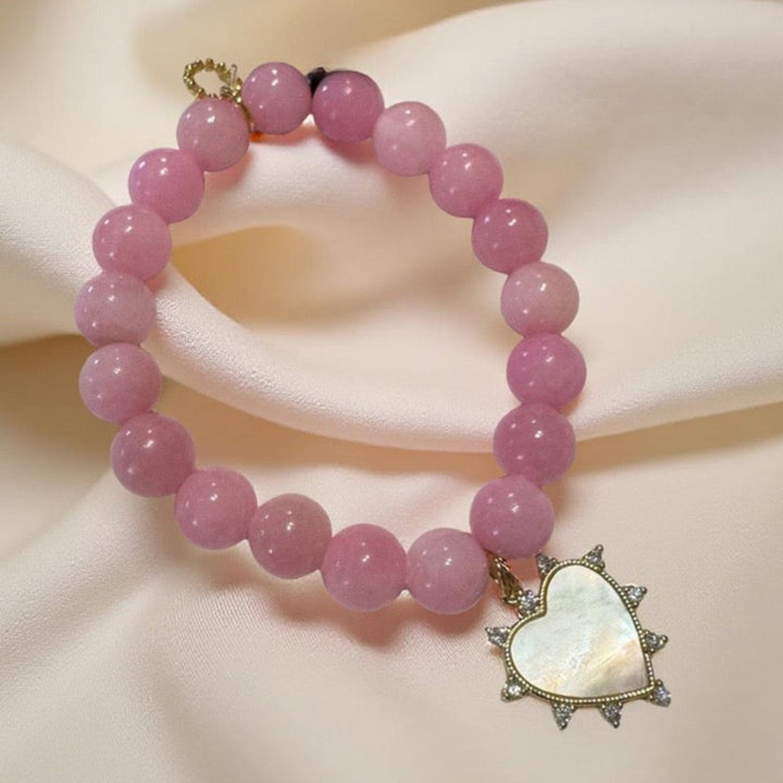 Mother of pearl Heart bracelet