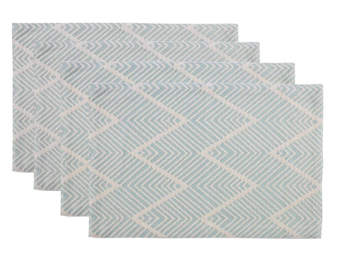 Chevron Lt green set/4 Placemats