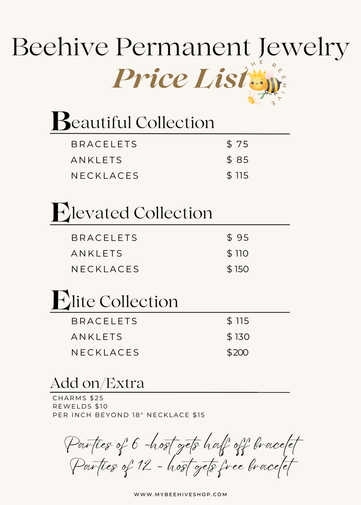 Permanent Jewelry Appointment/Down Payment