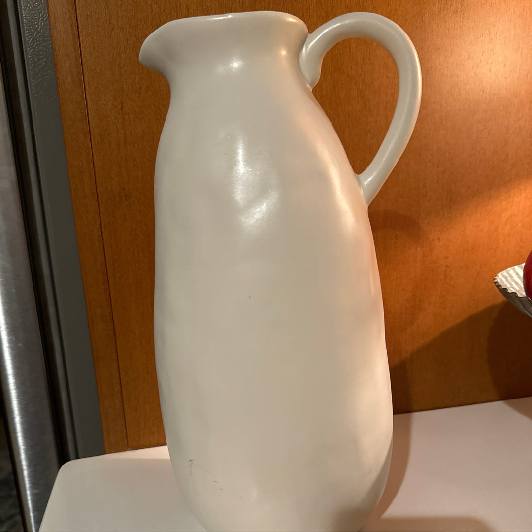 White pitcher tall
