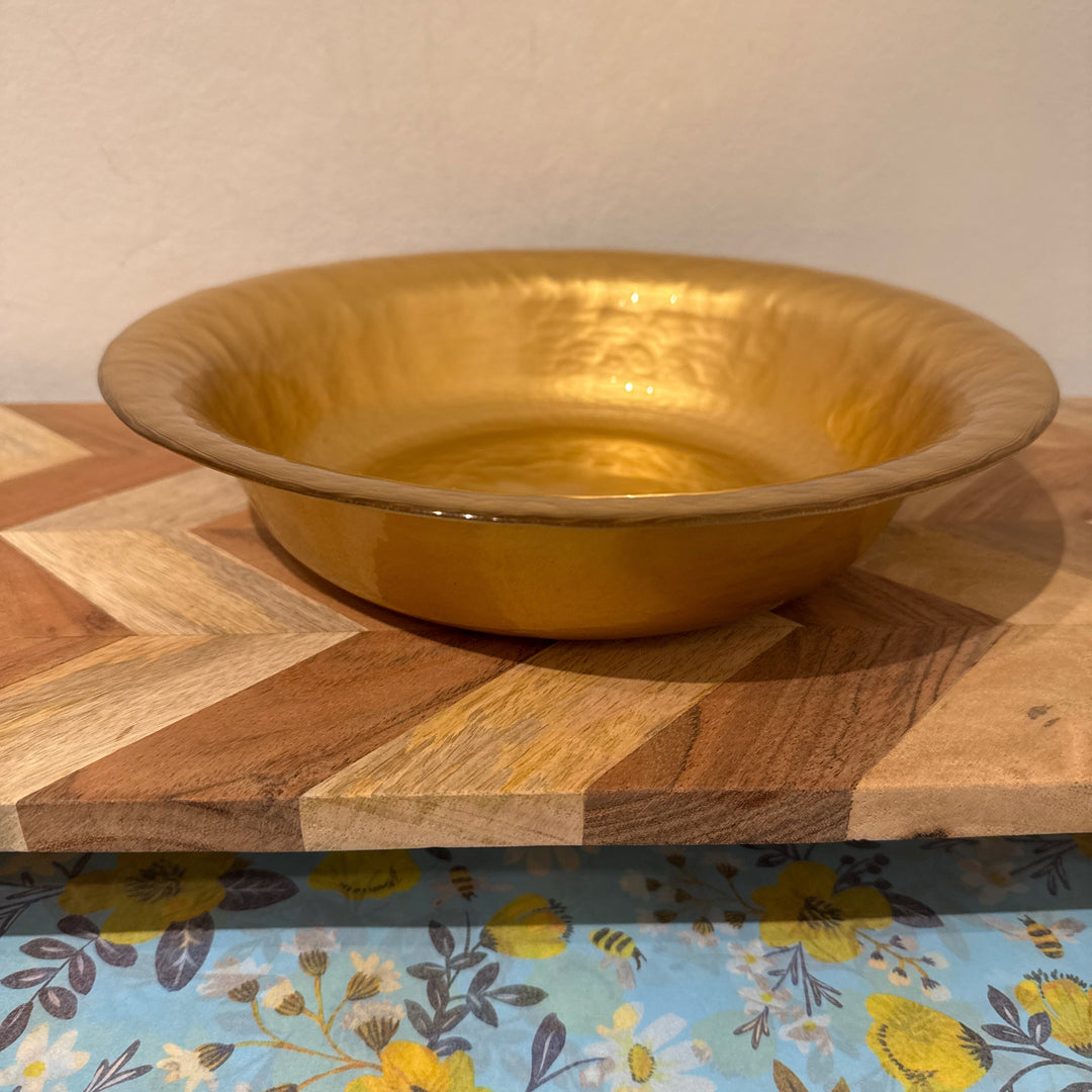Medium low bowl gold color