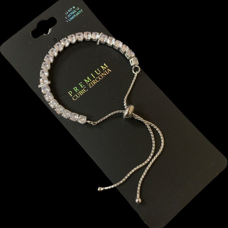 Slider bracelet silver