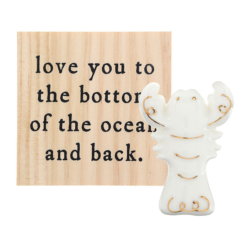 Ceramic Lobster Keepsake