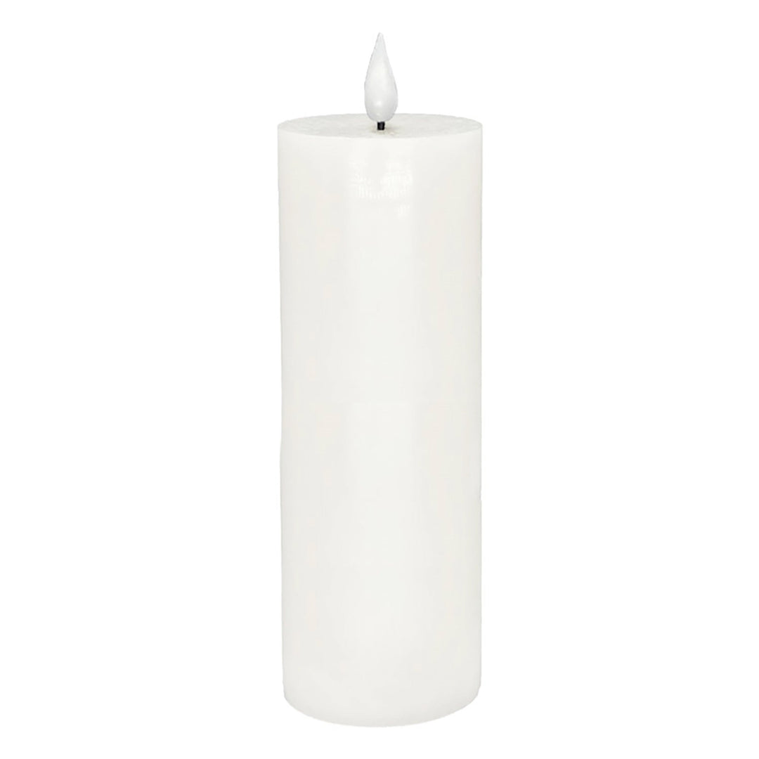 Med white votive led candle