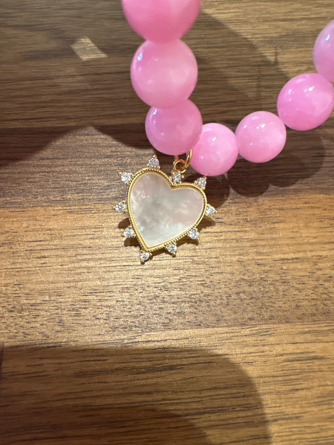Mother of pearl Heart bracelet