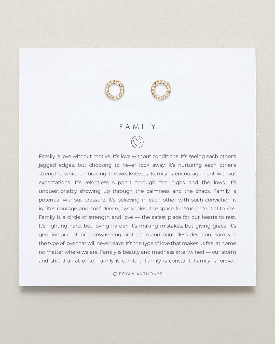 Family Stud Earrings