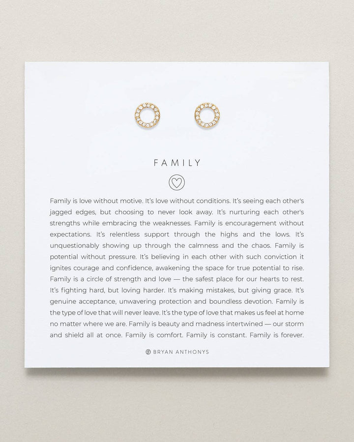 Family Stud Earrings