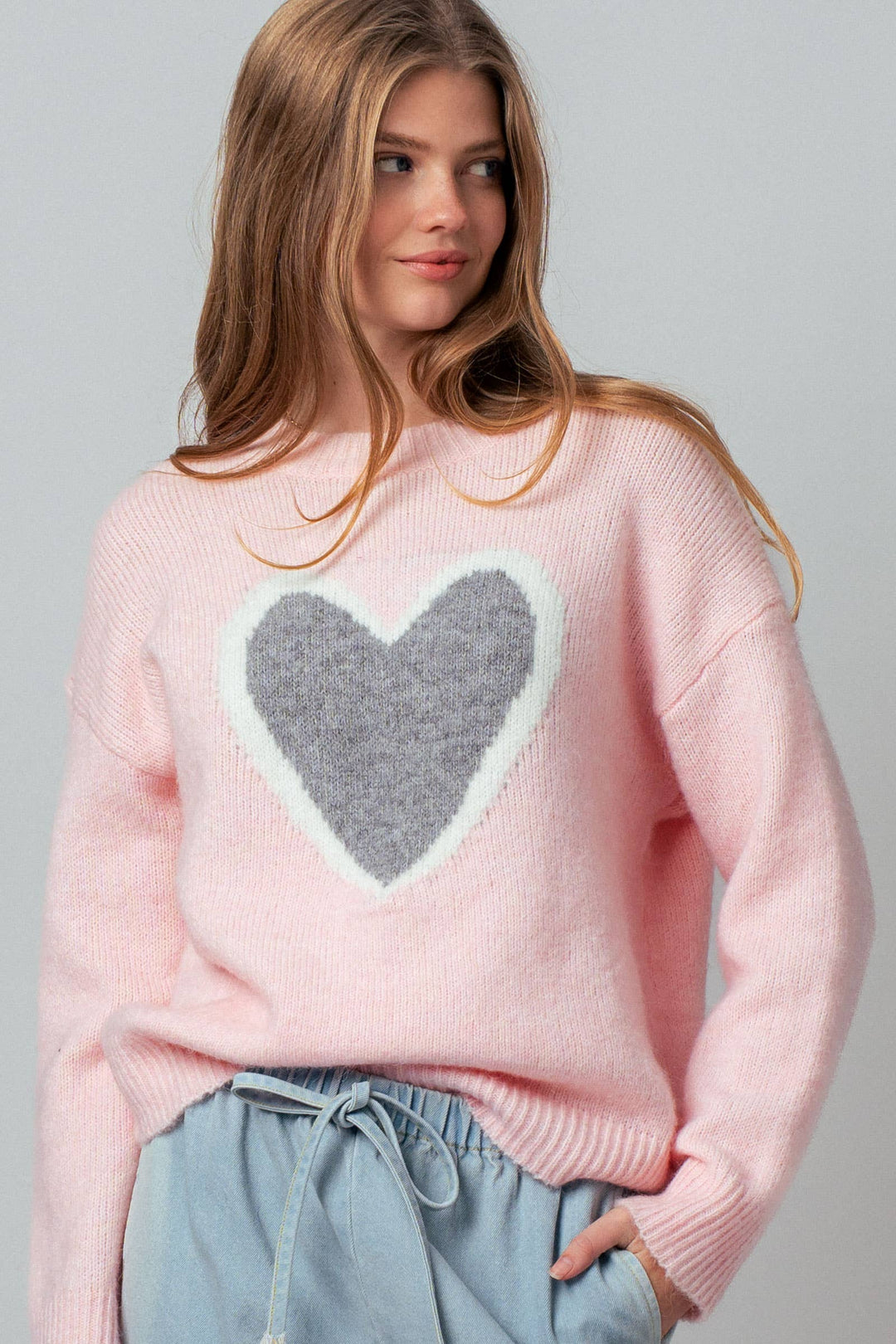 Plush Heart Sweater