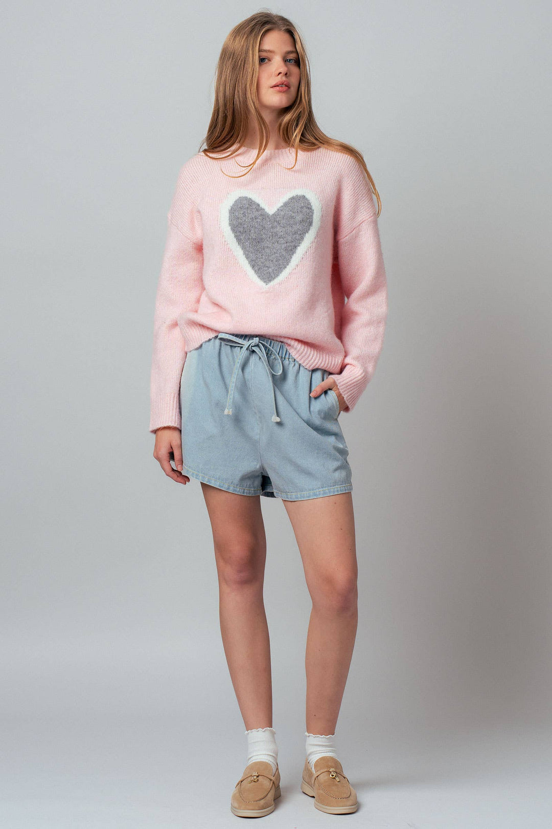 Plush Heart Sweater