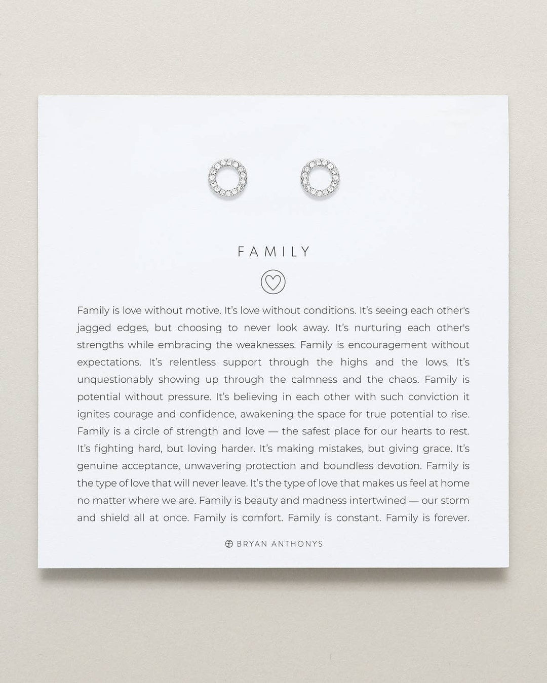 Family Stud Earrings