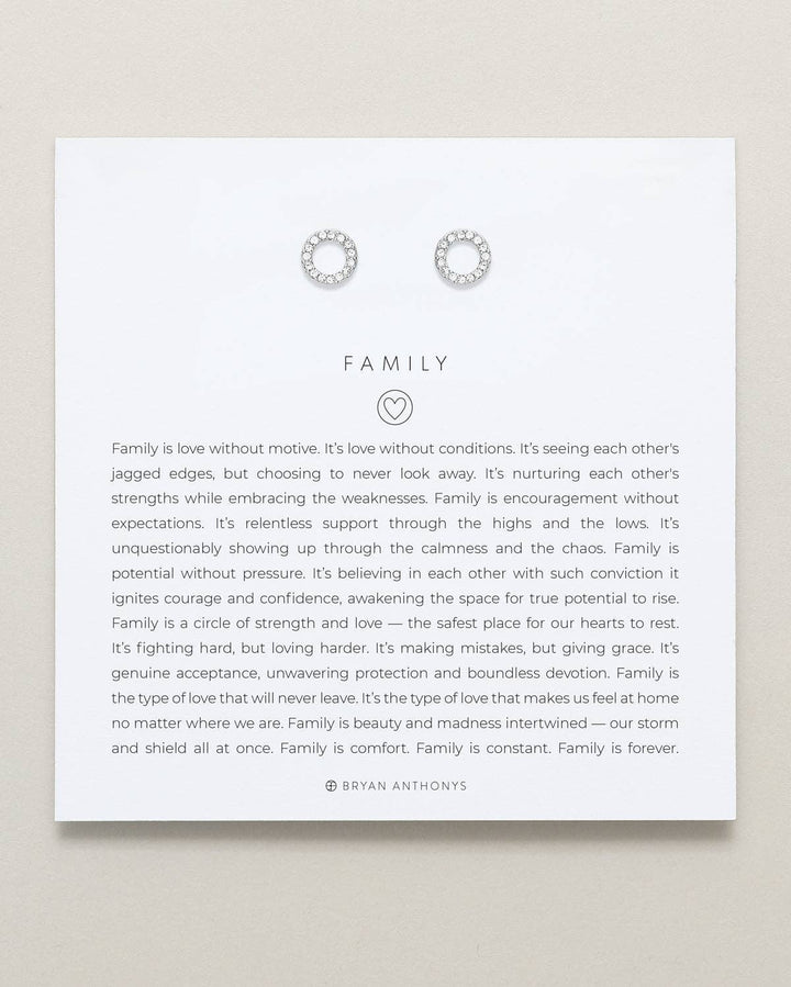 Family Stud Earrings