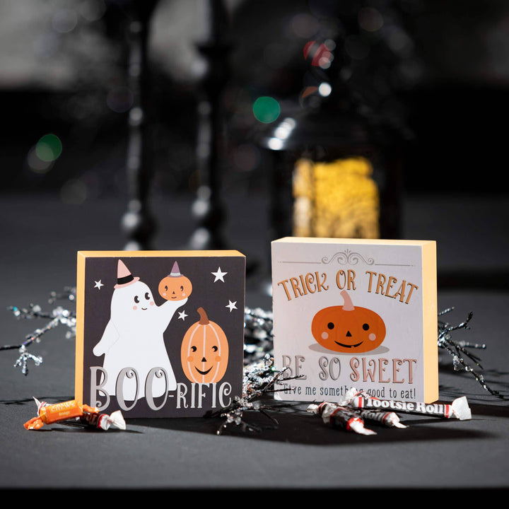 Halloween Mini Block Sign
