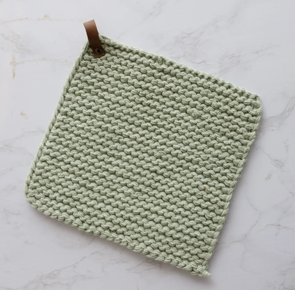 Mint/fern green pot holder