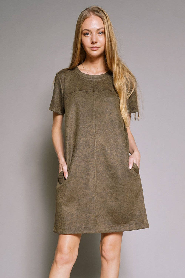Suede Dress
