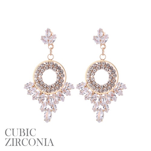 Rhinestone earrings dangle