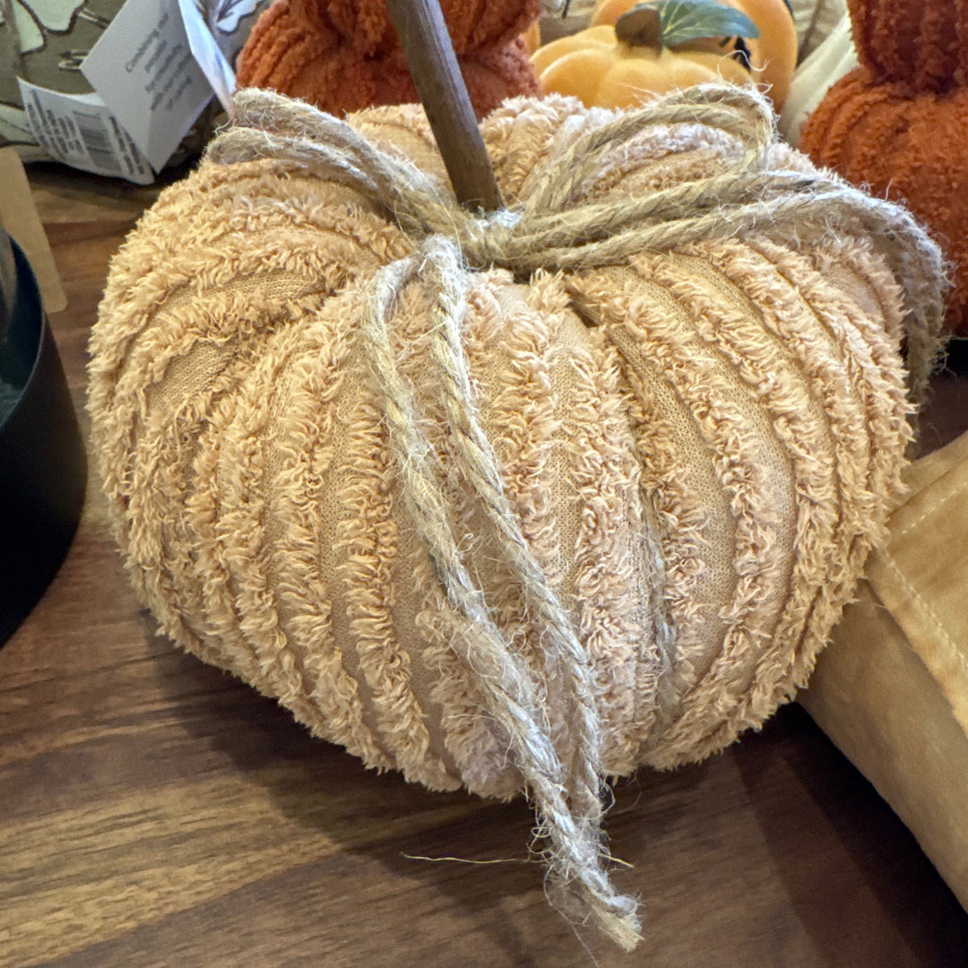 Orange chenille pumpkin 6”