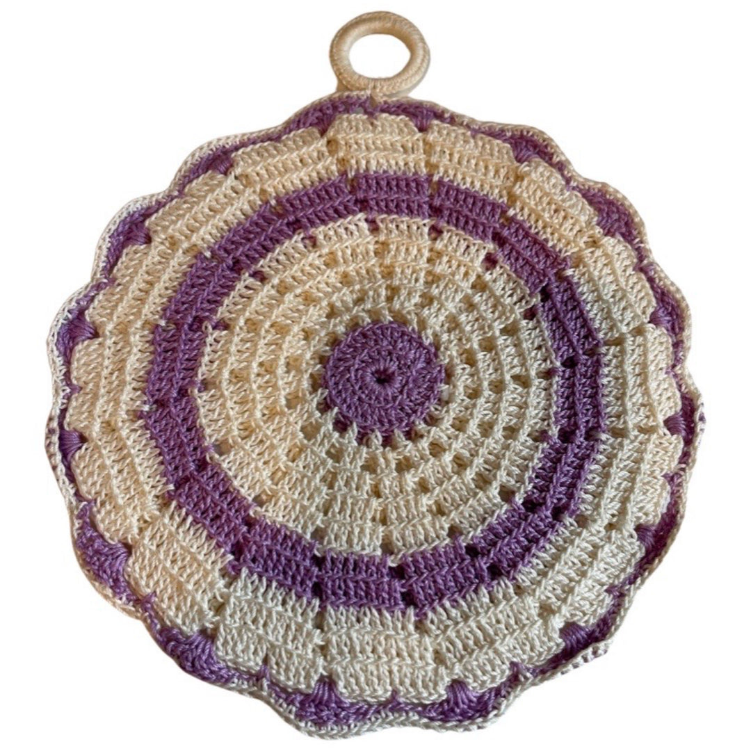 Purple pot holder