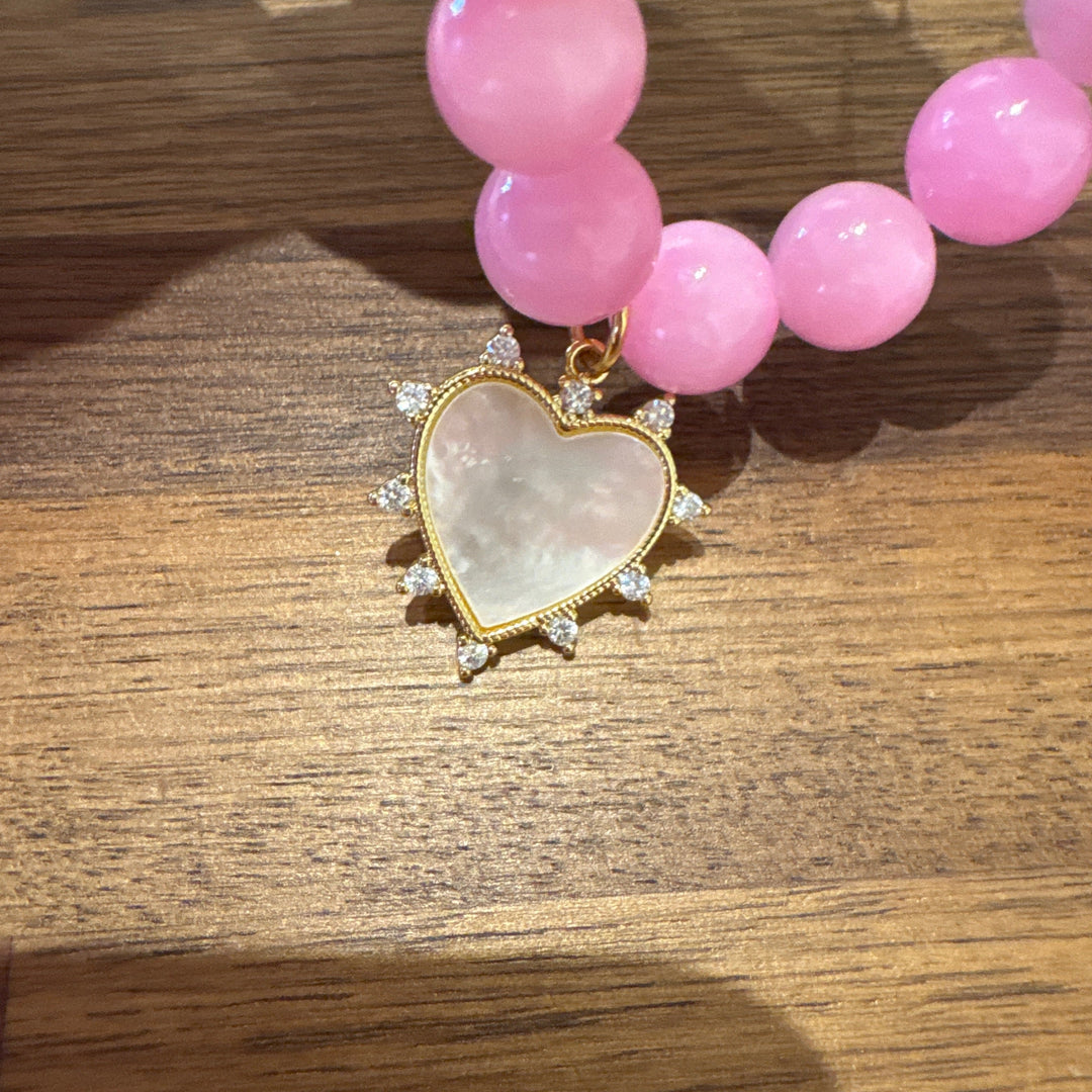 Mother of pearl Heart bracelet