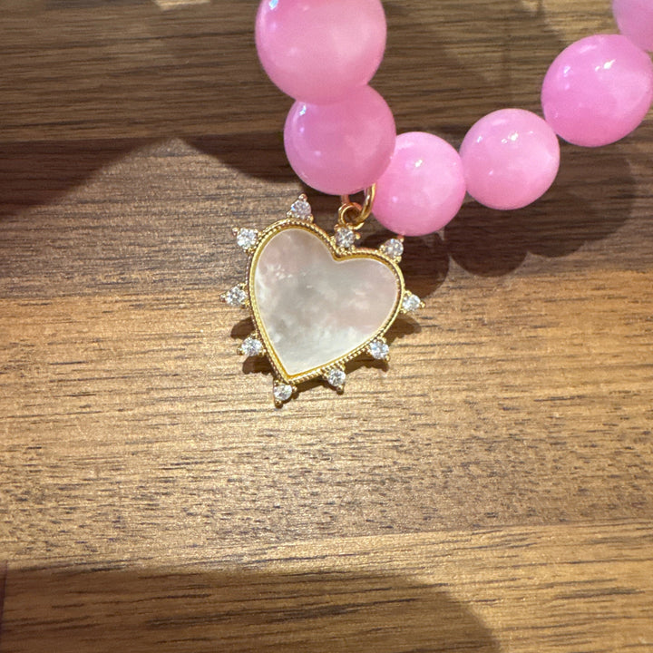 Mother of pearl Heart bracelet